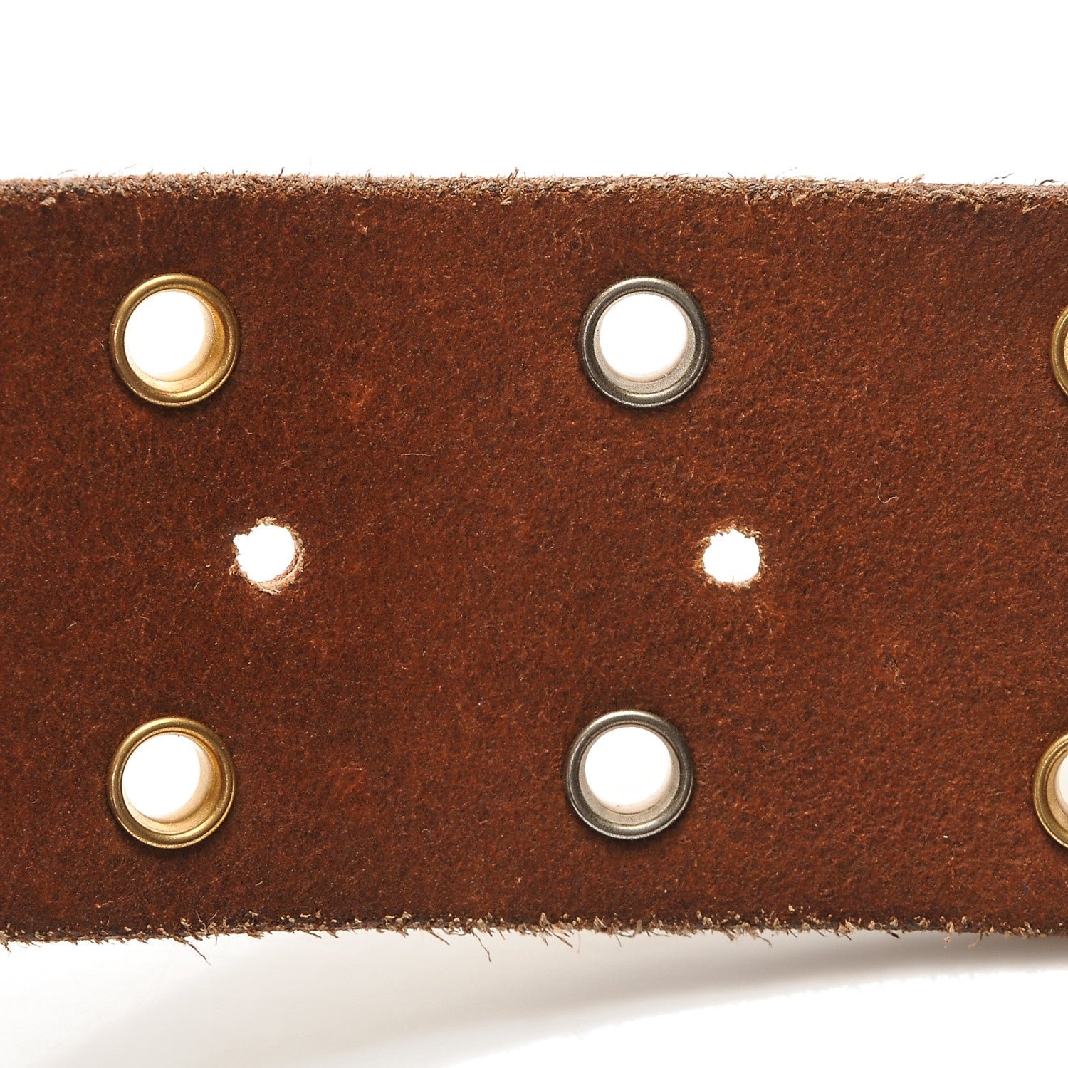 Gucci Faded Calfskin Grommet Double G 40mm Belt 65 26 Cuir 4 of 5