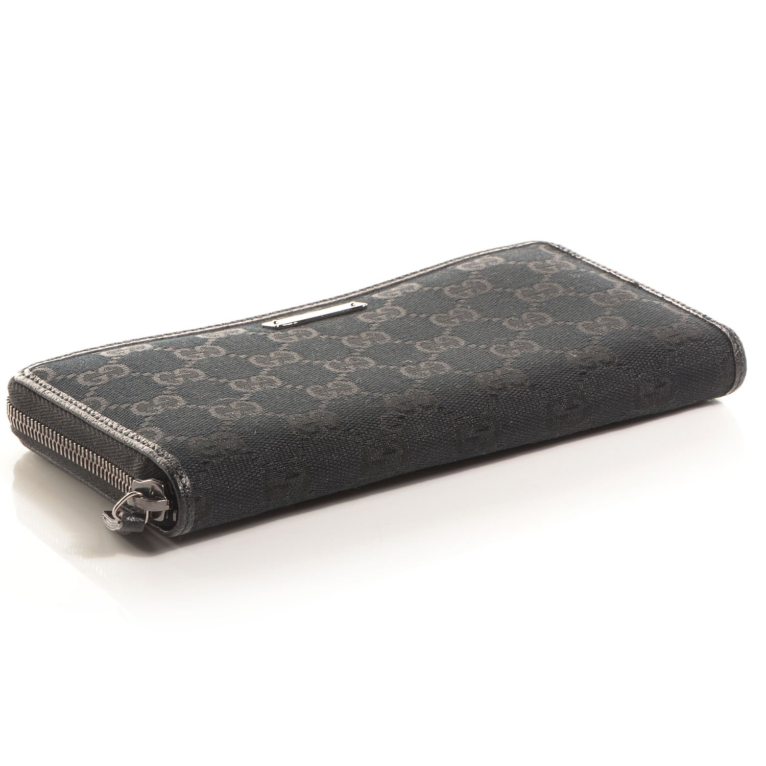 Gucci Monogram Zip Around Wallet Black 3 of 6