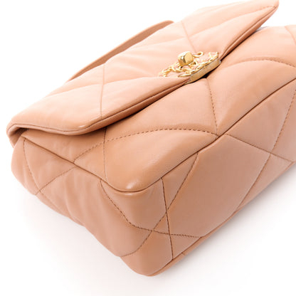 Chanel Lambskin Quilted Medium Chanel 19 Flap Brown 9 of 10