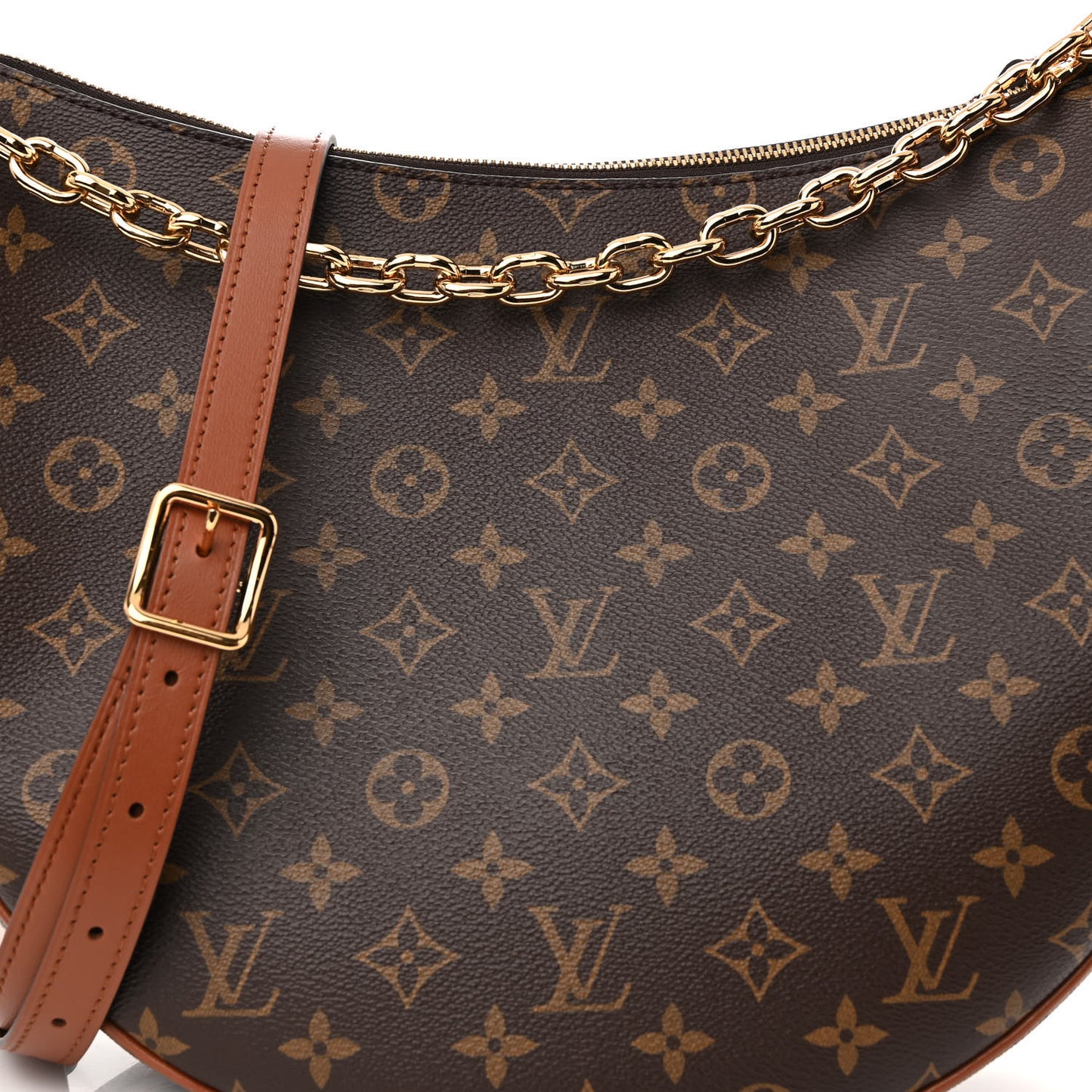 Reverse Monogram Loop Hobo