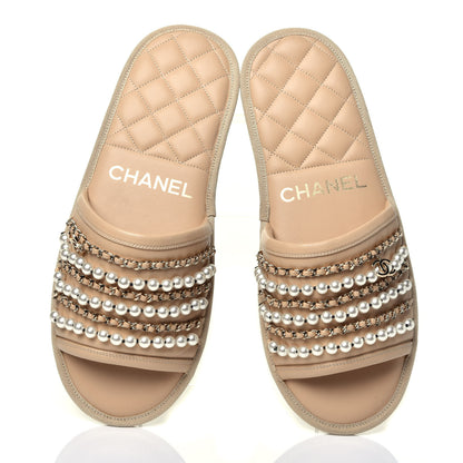 Gucci Monogram Vintage Effect Double G Pumps 37 Beige Ruggine 7 of 17