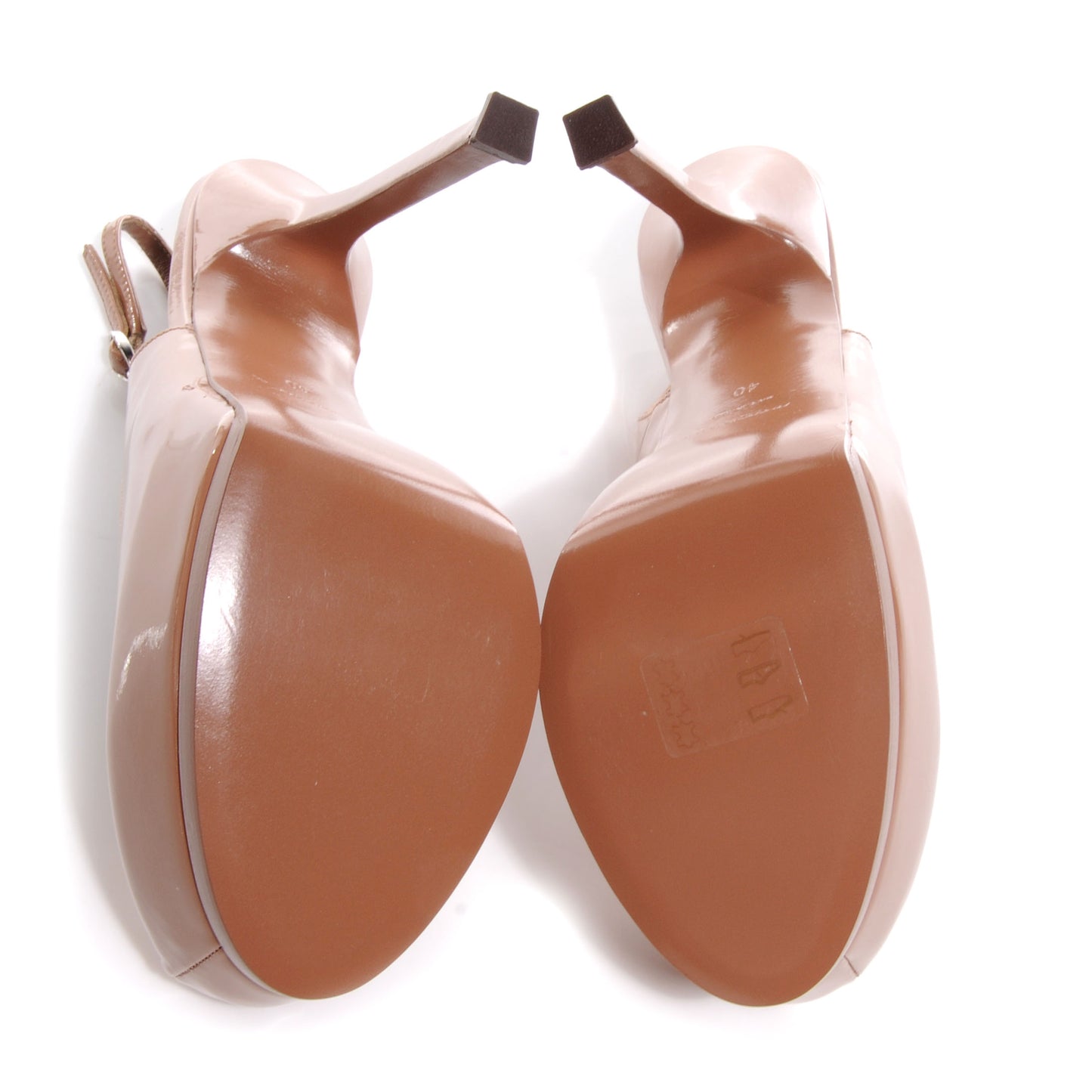 Vitello Vernice Tribtoo 105 Slingback Soft Nude 40