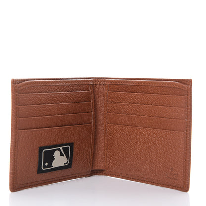 Gucci X MLB Monogram NY Yankees Bi-Fold Wallet Beige Ruggine Ivory 5 of 9