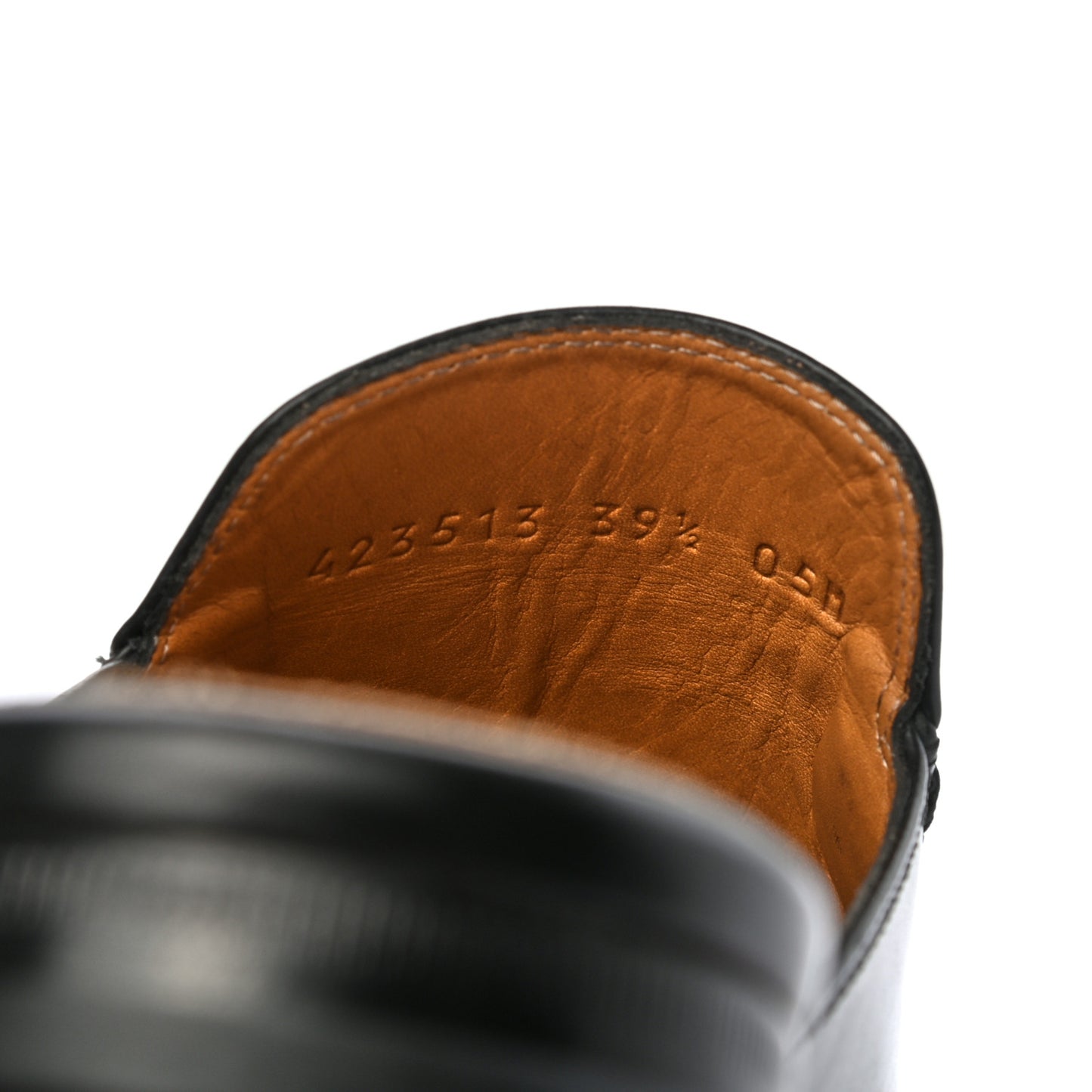 Calfskin Womens Princetown Slippers 39.5 Black