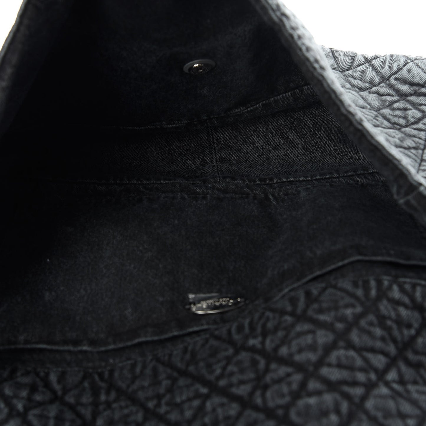 Denim Quilted Medium Denimpression XXL Flap Grey Black