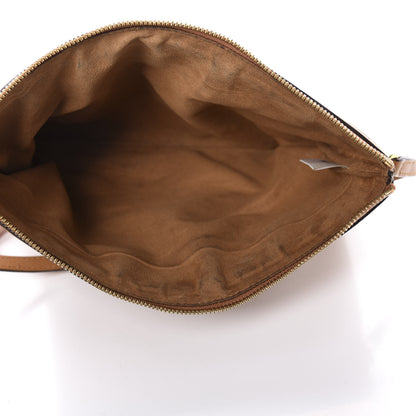MCM Visetos Liz Shopper Tote Pouch Cognac 5 of 13