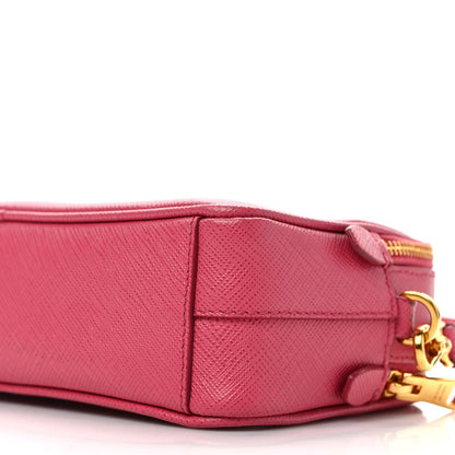 Prada Saffiano Mini Camera Crossbody Peonia 8 of 8