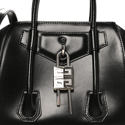 Givenchy Box Calfskin Mini Lock Antigona Shoulder Bag Black 7 of 10