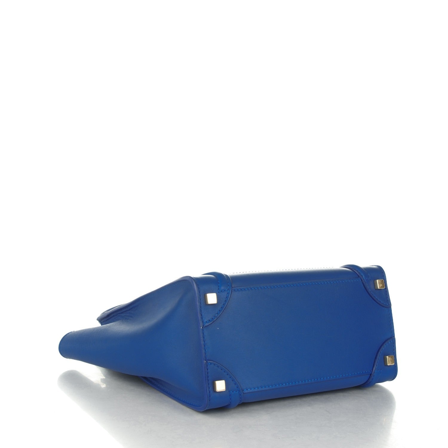 Celine Smooth Calfskin Micro Luggage Royal Blue 4 of 8