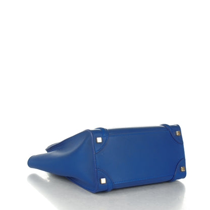 Celine Smooth Calfskin Micro Luggage Royal Blue 4 of 8