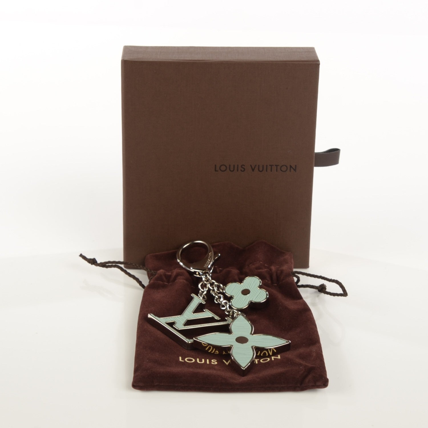 Louis Vuitton Fleur d Epi Bag Charm Amande 5 of 5