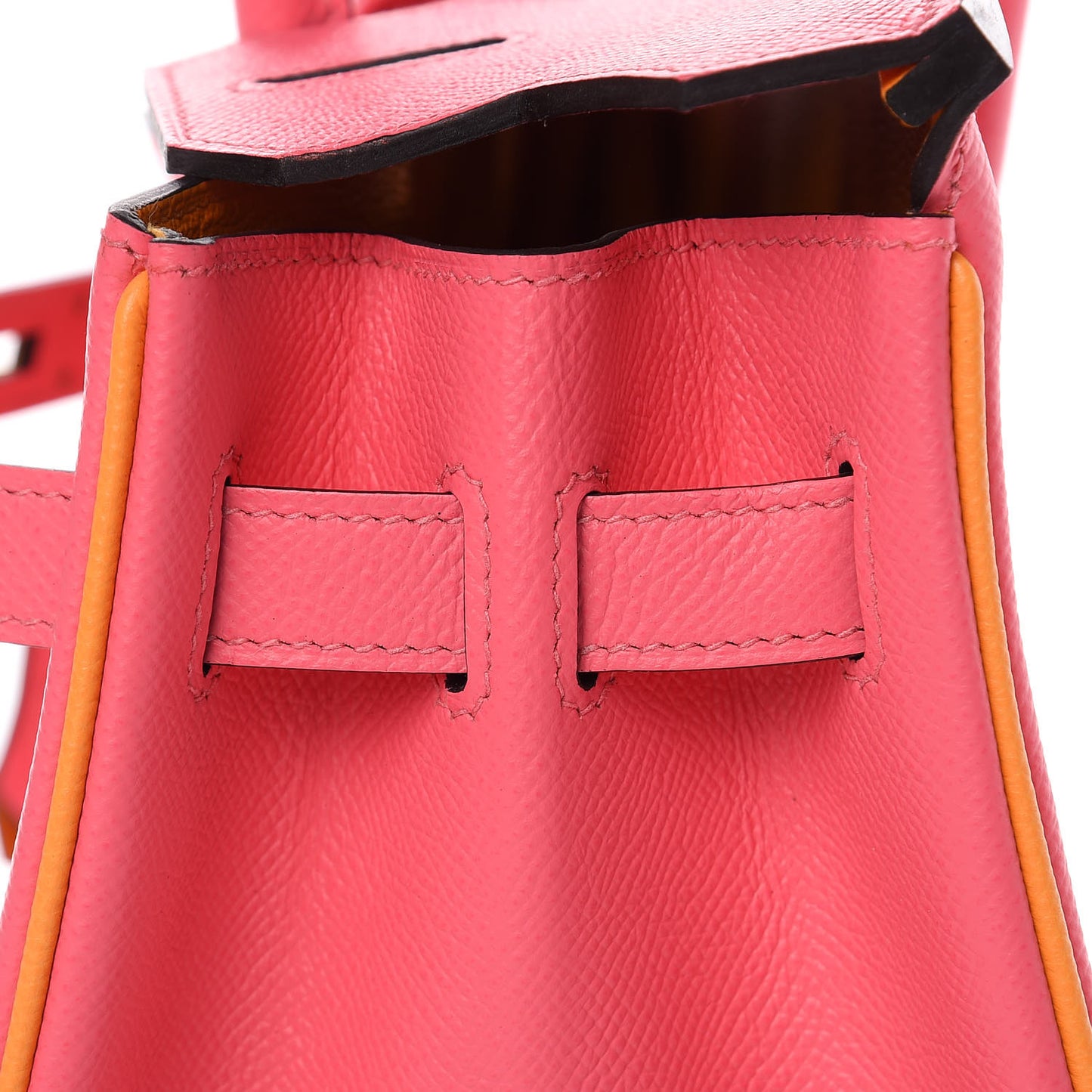 Epsom Horseshoe Birkin 30 Rose Azalee Jaune D'or