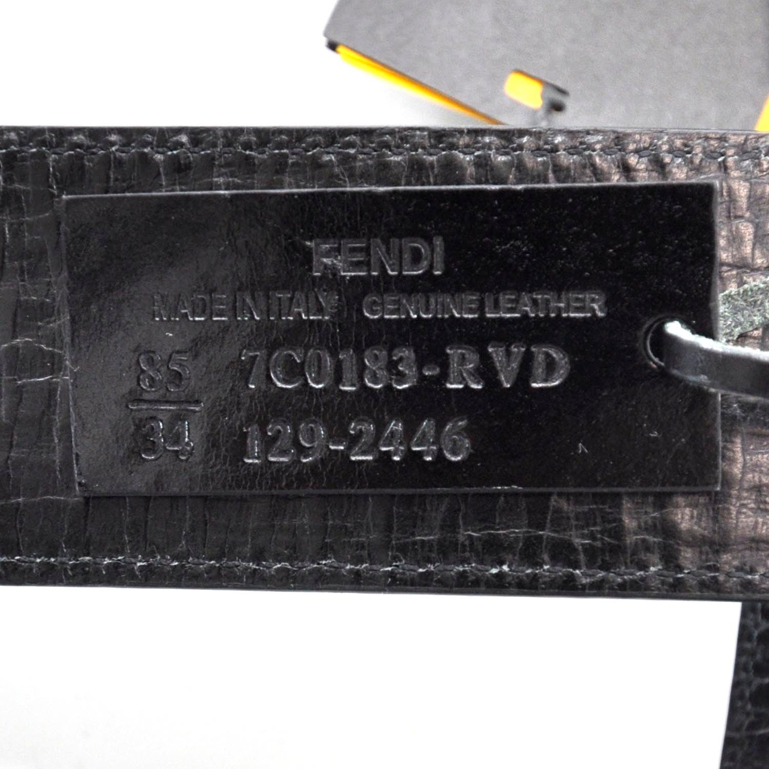 Fendi Zucca Spalmati FF Buckle Belt 85 34 Grey 7 of 8