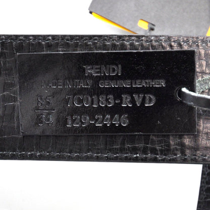 Fendi Zucca Spalmati FF Buckle Belt 85 34 Grey 7 of 8