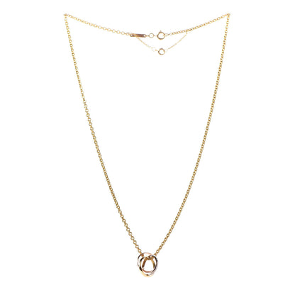 Tiffany CARTIER 18K Pink Yellow White Gold Trinity Pendant Necklace 3 of 5