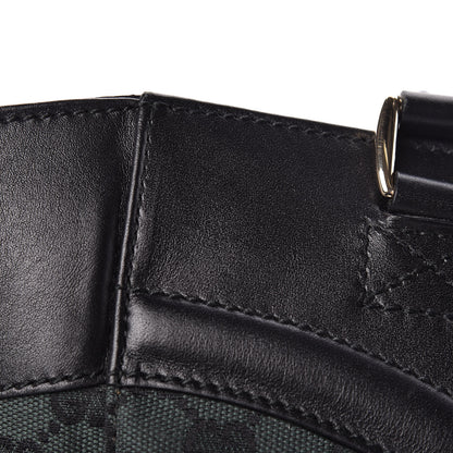Gucci Monogram Crest Tote Green Black 13 of 13
