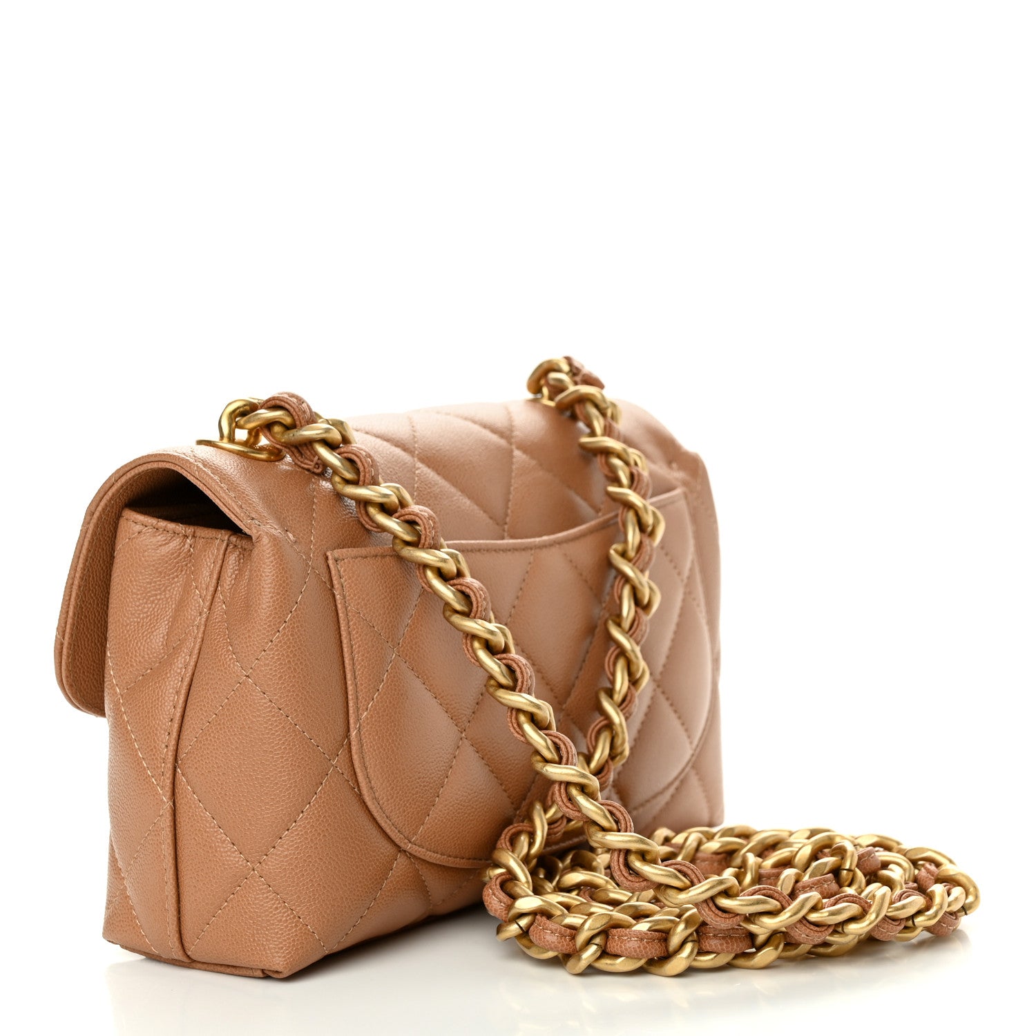 Chanel Caviar Quilted Small Flap Dark Beige 3 of 10