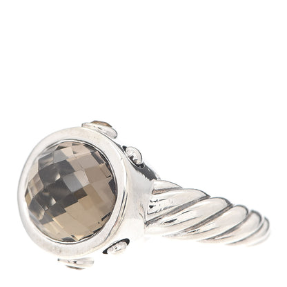 David Yurman Sterling Silver Smoky Quartz Citrine 11mm Renaissance Ring 49 4.75 3 of 5