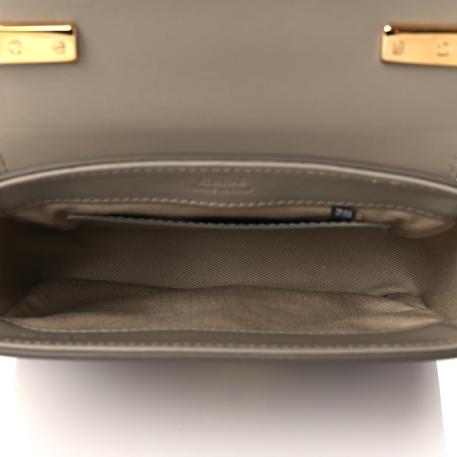 Chloe Shiny Calfskin Suede Mini C Double Carry Motty Grey 5 of 11