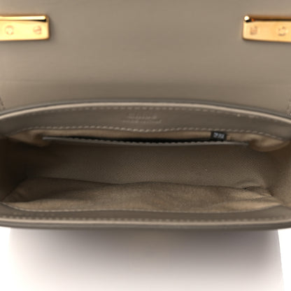 Chloe Shiny Calfskin Suede Mini C Double Carry Motty Grey 5 of 11