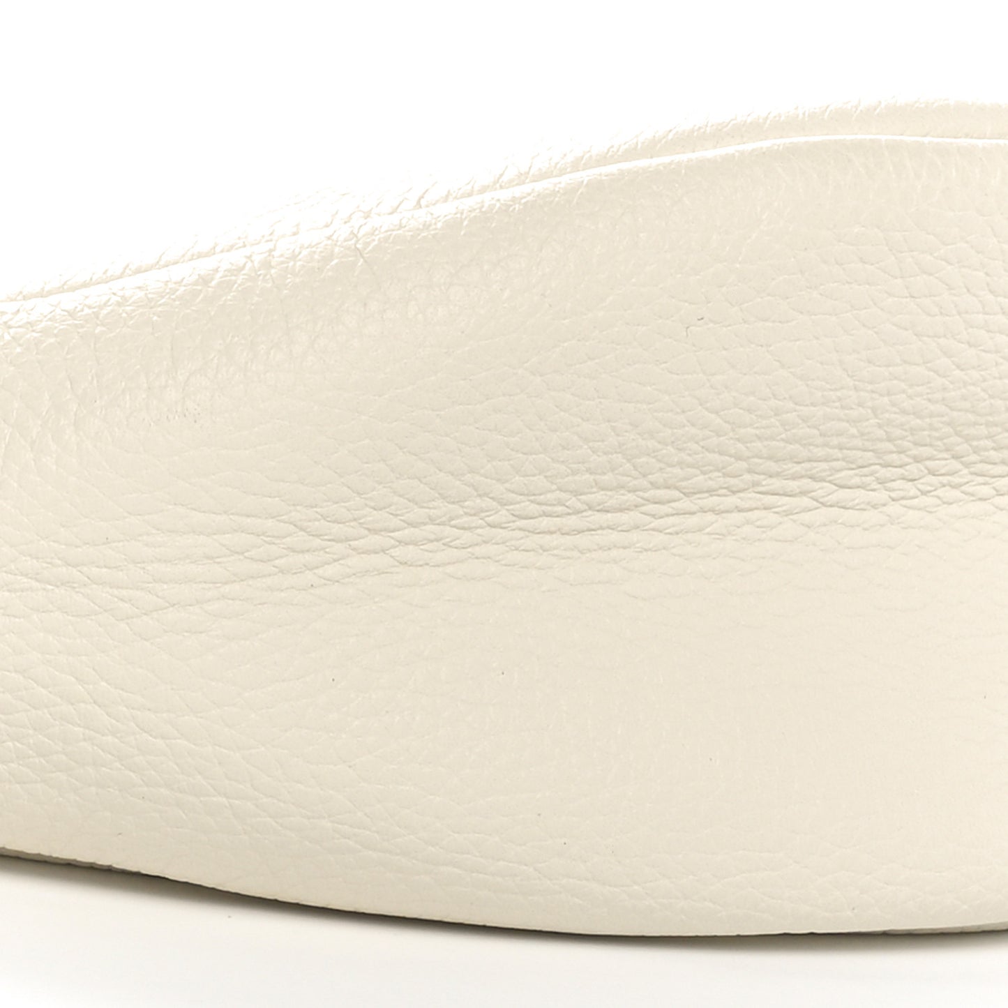 Grained Calfskin Small Slouchy Banana Bag Ivory