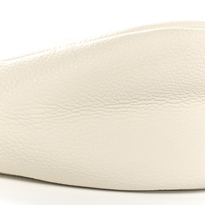 The Row Grained Calfskin Small Slouchy Banana Bag Ivory 8 of 9