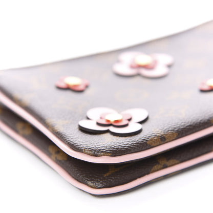 Louis Vuitton Monogram Blooming Flowers Double Zip Pochette 5 of 9