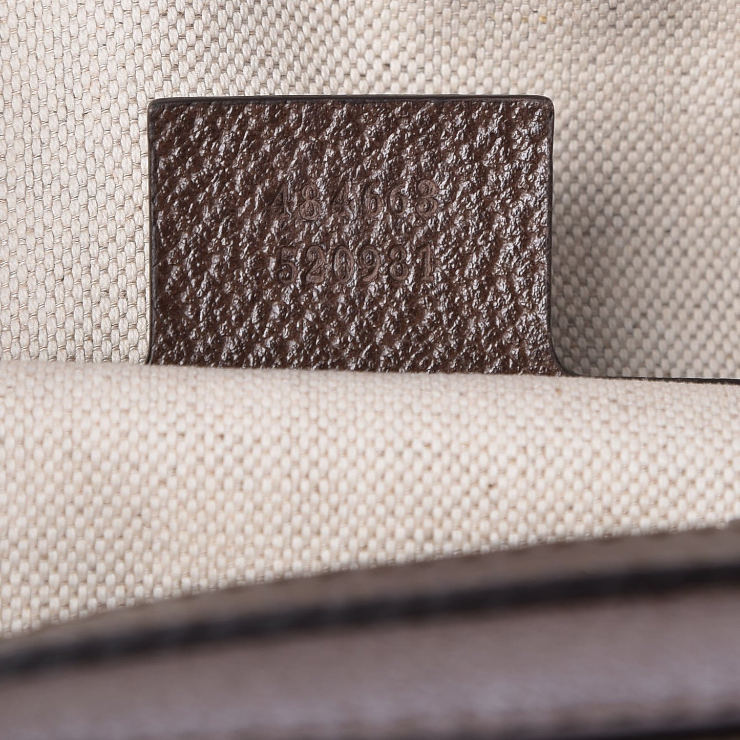 GG Supreme Monogram Web Slim Briefcase Brown