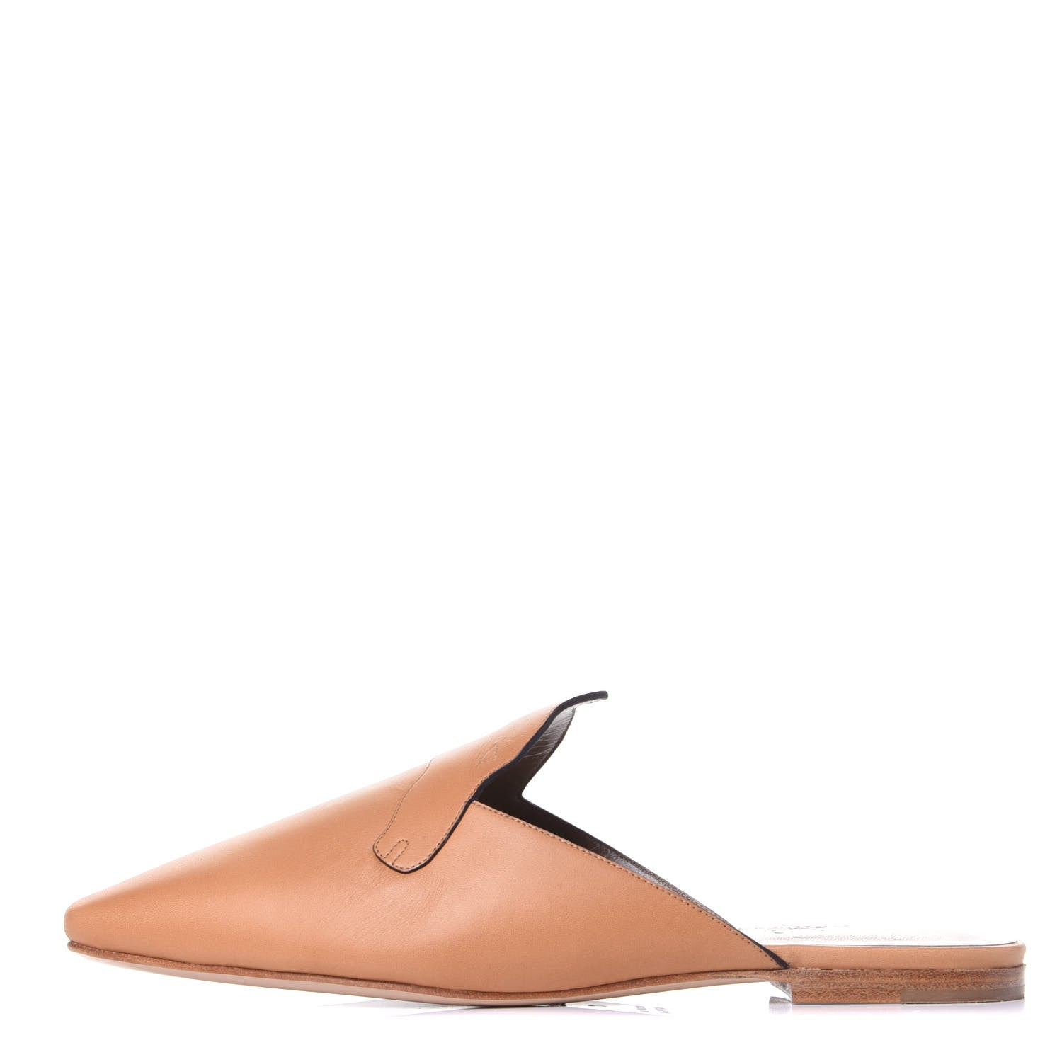 Hermes Calfskin Tangeria Mules 37 Naturel 1 of 11