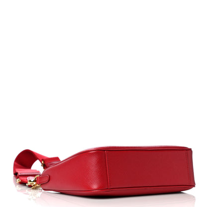 Prada Saffiano Lux Re-Edition 2005 Shoulder Bag Fuoco 3 of 12