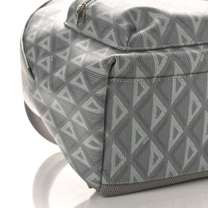 Christian Dior Coated Canvas CD Diamond Rider Zipped Backpack Gray 8 of 9