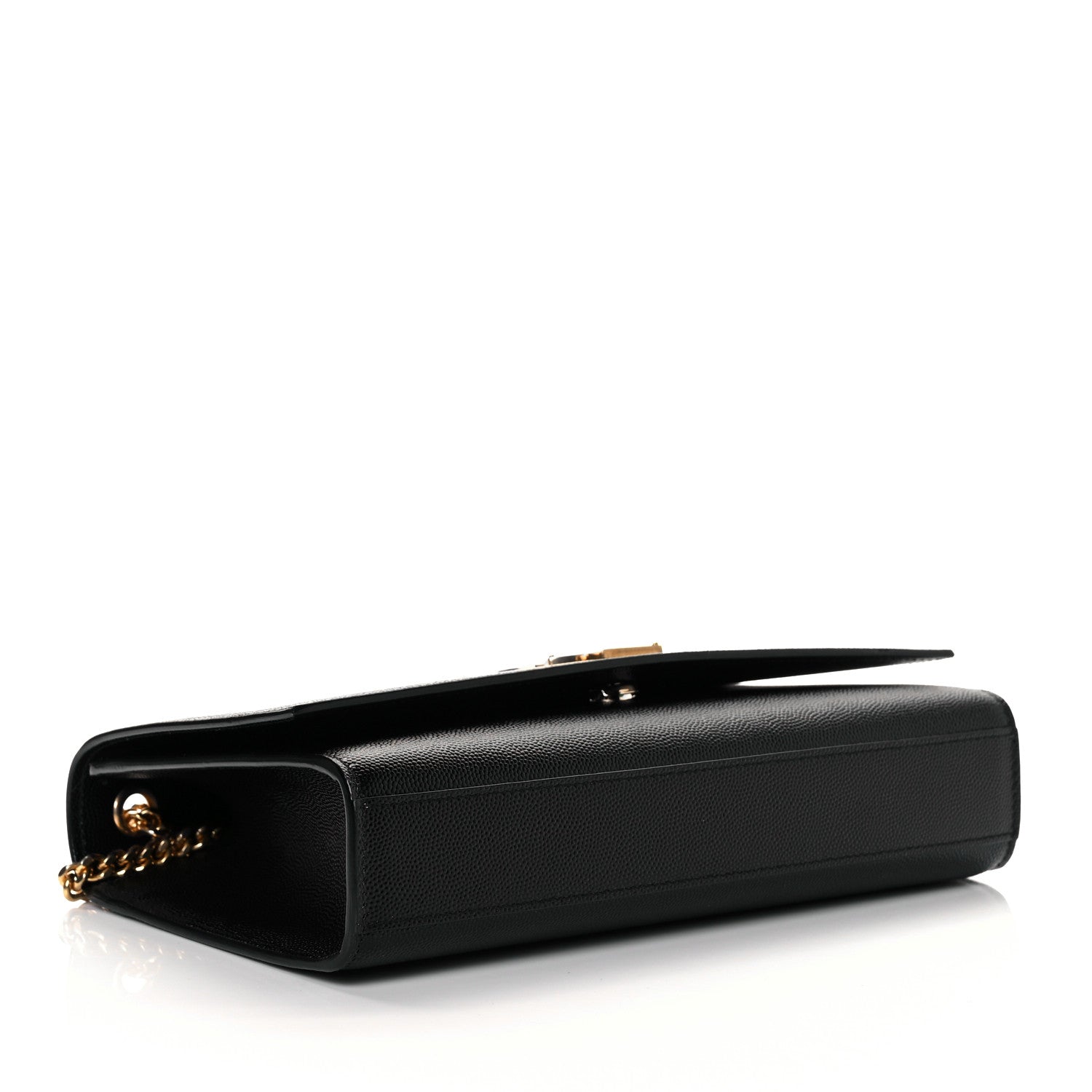 Saint Laurent Grain De Poudre Medium Classic Monogram Kate Satchel Black 4 of 8