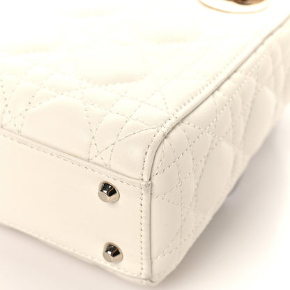 Christian Dior Lambskin Cannage Mini Lady Dior White 12 of 16