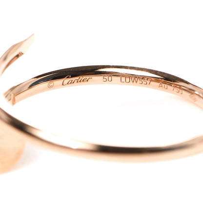 Cartier 18K Pink Gold Small Juste Un Clou Ring 50 5.25 4 of 5