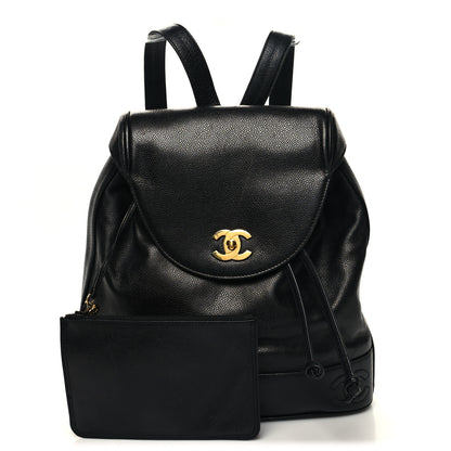 Chanel Caviar CC Backpack Black 1 of 12