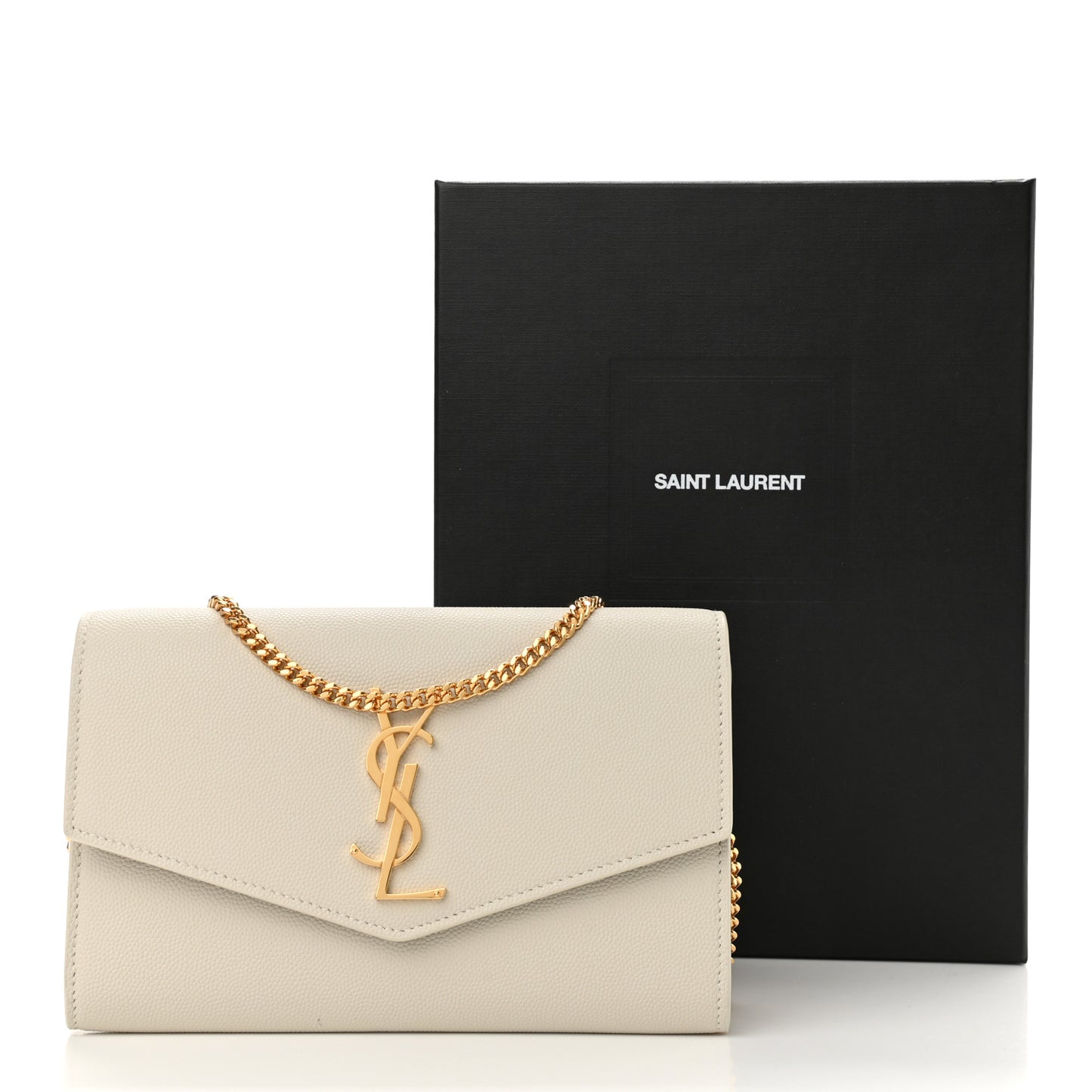 Grain De Poudre Monogram Uptown Chain Wallet Crema Soft