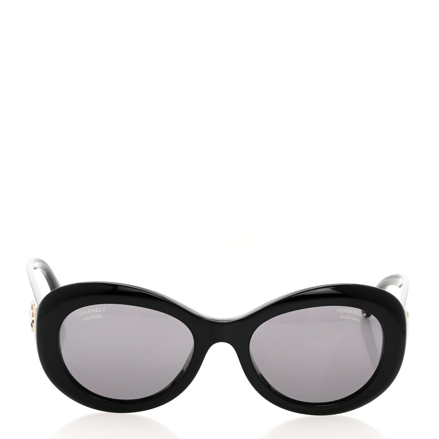 Acetate Polarized Oval CC Sunglasses 5469-B-A