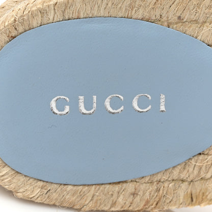 Gucci Nappa Matelasse Diagonal GG Marmont Espadrilles Slide Sandals 40 Multicolor Pastel 10 of 10