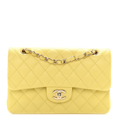 Chanel Caviar Quilted Medium Double Flap Light Yellow 1 of 9