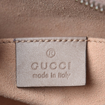 Gucci Calfskin Matelasse Mini GG Marmont Chain Shoulder Bag Nude 8 of 10