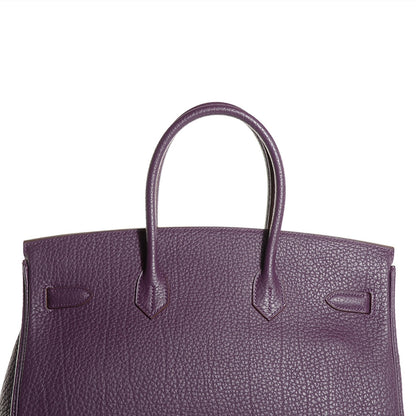 Hermes Fjord Birkin 35 Cassis 20 of 27
