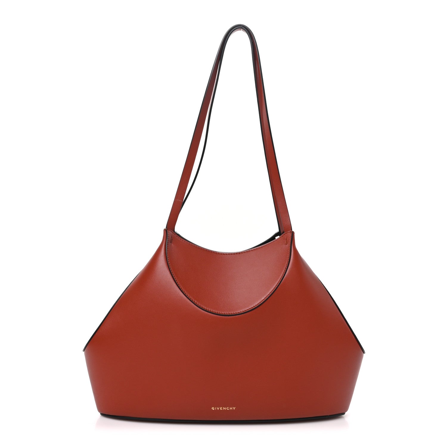 Givenchy Grained Calfskin Small Facet Tote Bag Terracotta 1 of 8