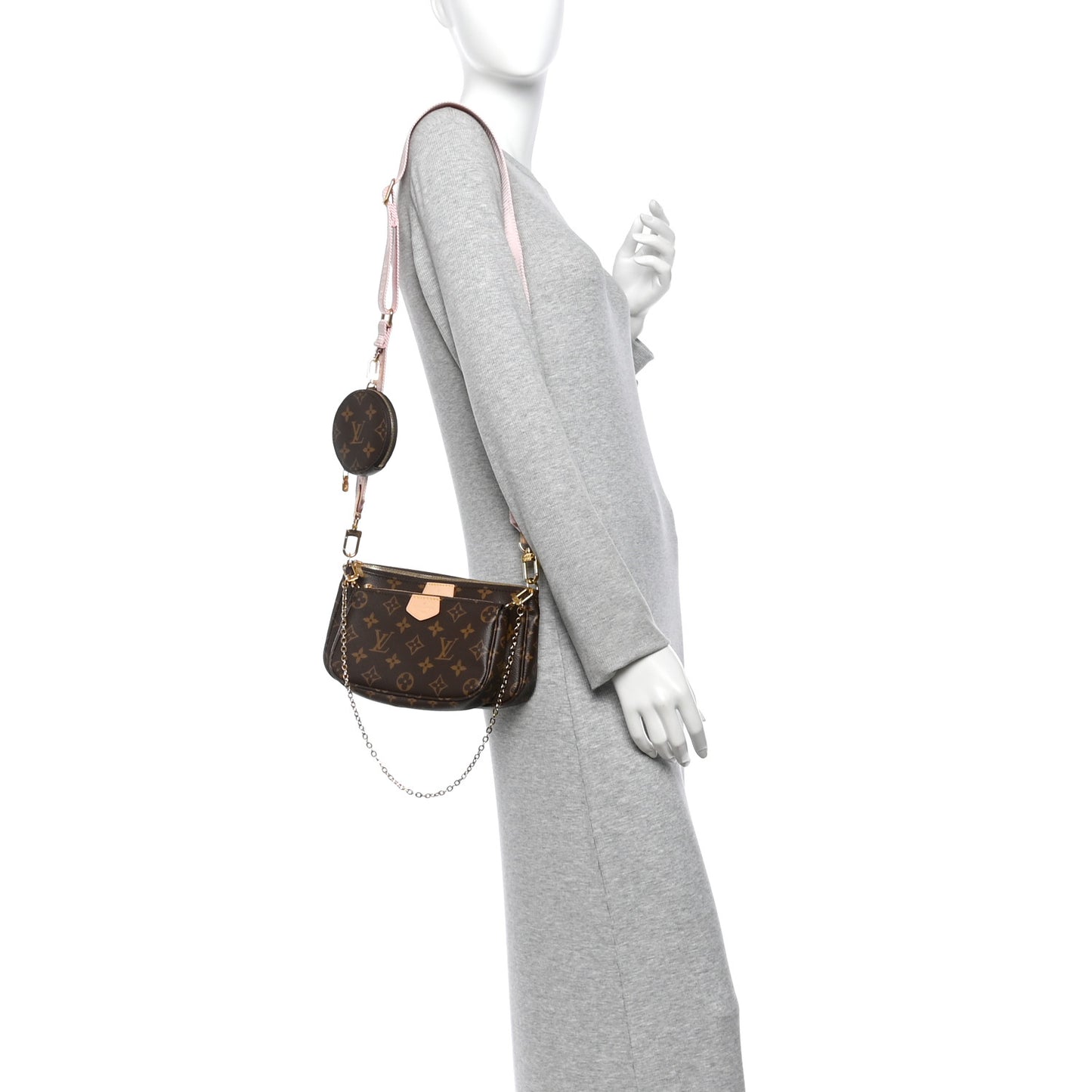 Monogram Multi Pochette Accessories Rose Clair