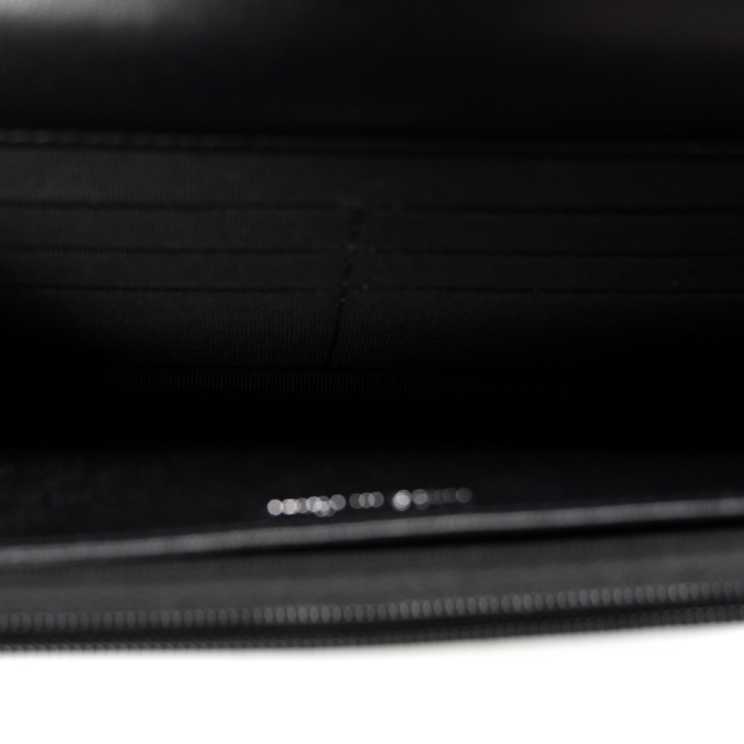 Chanel Lambskin Quilted Enamel CC Wallet on Chain WOC Black 5 of 11