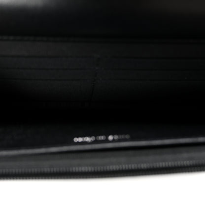 Chanel Lambskin Quilted Enamel CC Wallet on Chain WOC Black 5 of 11