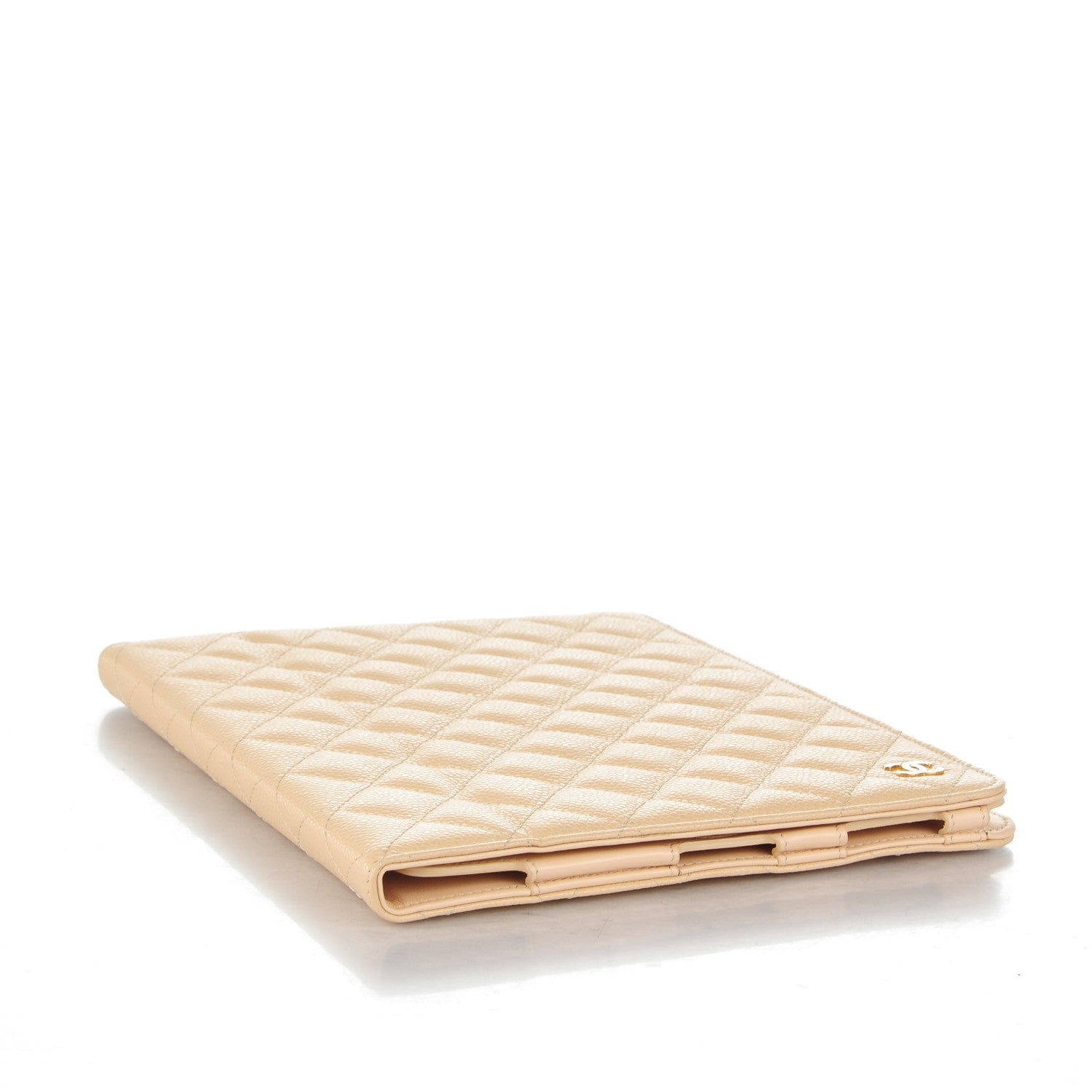 Chanel Caviar Quilted iPad Case Light Beige 4 of 8