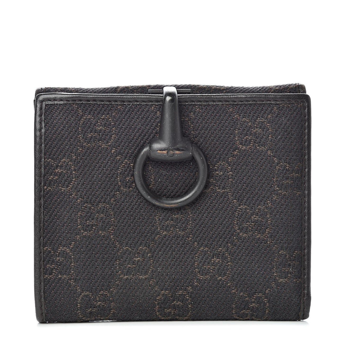 Monogram Glam French Flap Wallet Black
