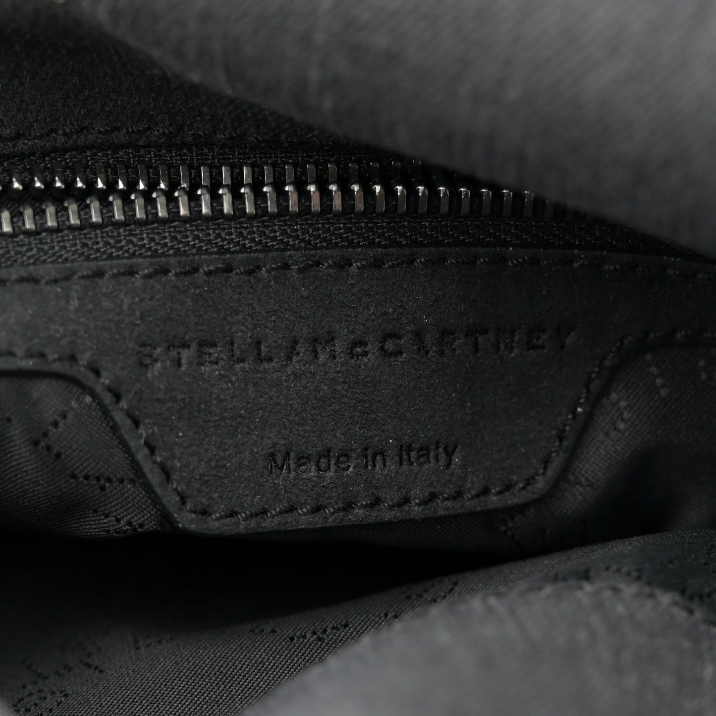 Denim Star Small Falabella Tote Black