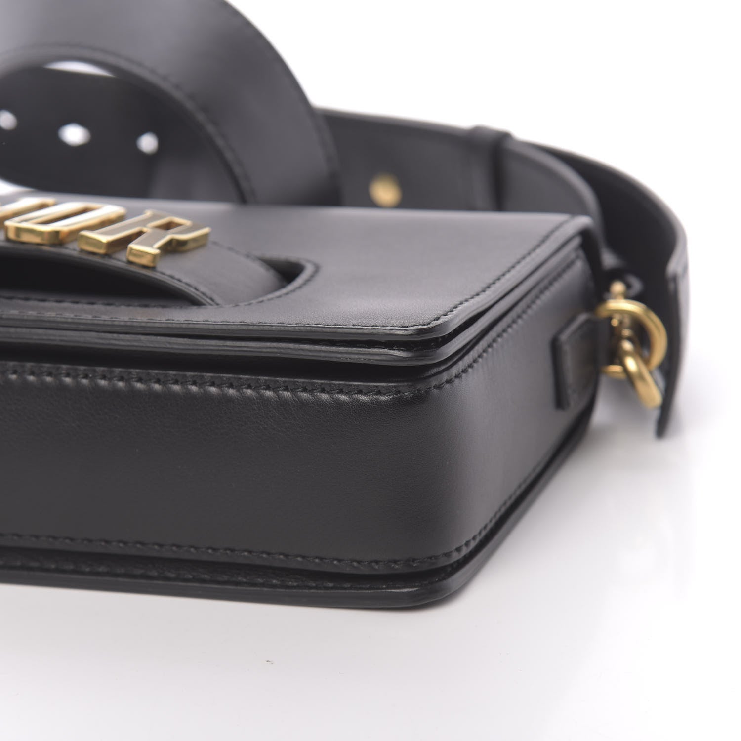 Christian Dior Smooth Calfskin Dio(r)evolution Flap Bag Black 10 of 13