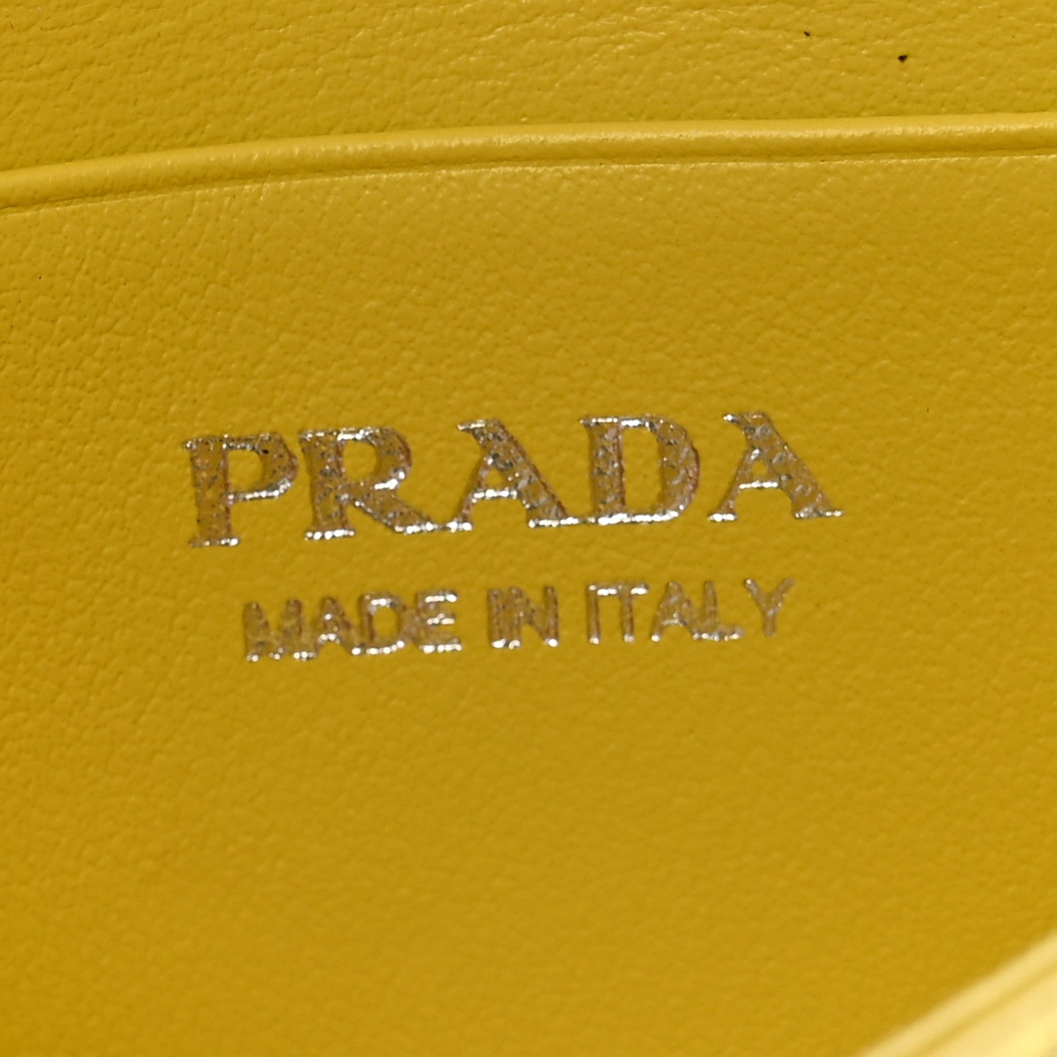 Prada Satin Crystal Metal Triangle Logo Card Holder With Strap Ananas 6 of 12